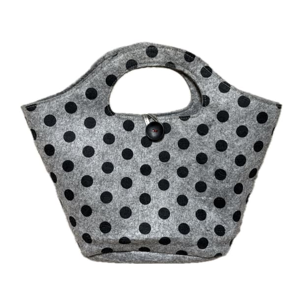 도트 단추 핸드백