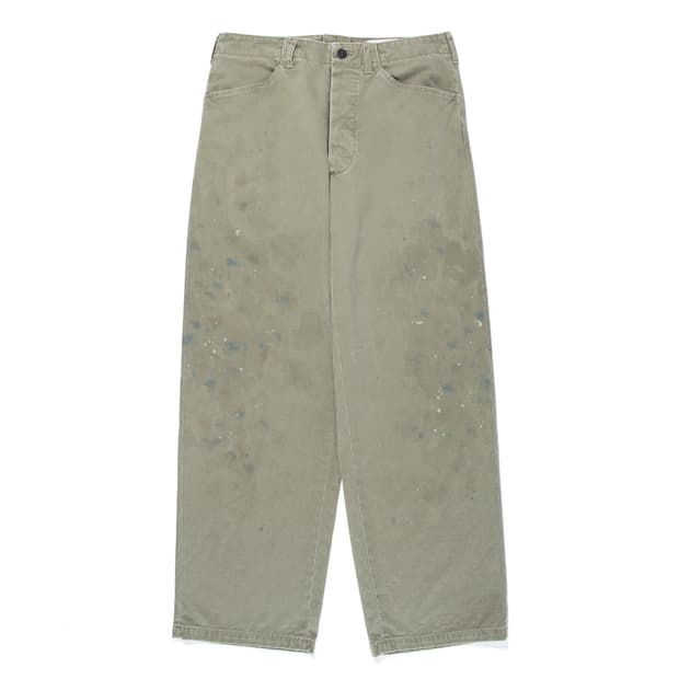 바우와우 Bowwow USN N-3 트윌 페인트 워싱 치노 팬츠 바지 L