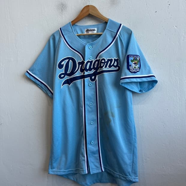미즈노 드래곤즈 베이스볼 유니폼