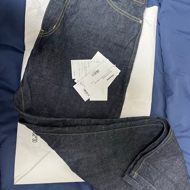 Visvim Social Sculpture 21 생지 데님 32/30