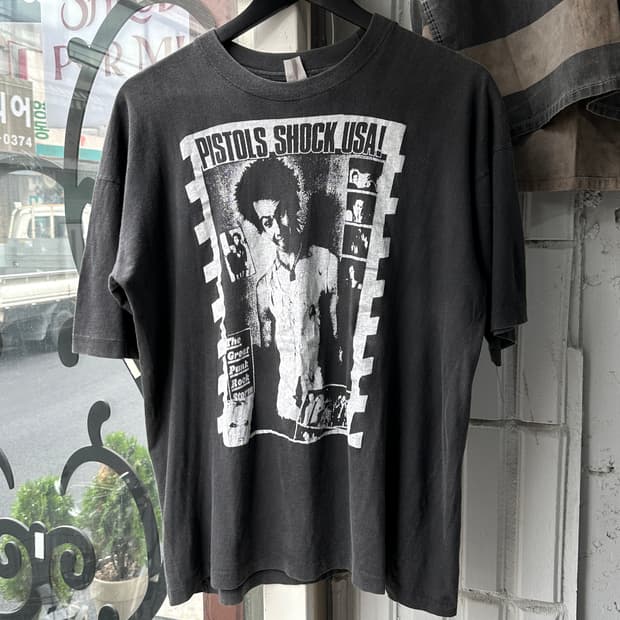 80’s Euro Made 섹스피스톨즈 시드비셔츠 티셔츠 밴드 티셔츠