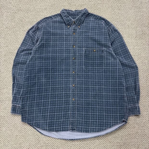 에디바우어 코듀로이 체크 셔츠 v2673