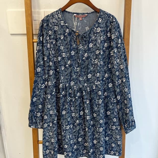 로라애슐리 빈티지 플라워 코튼 원피스