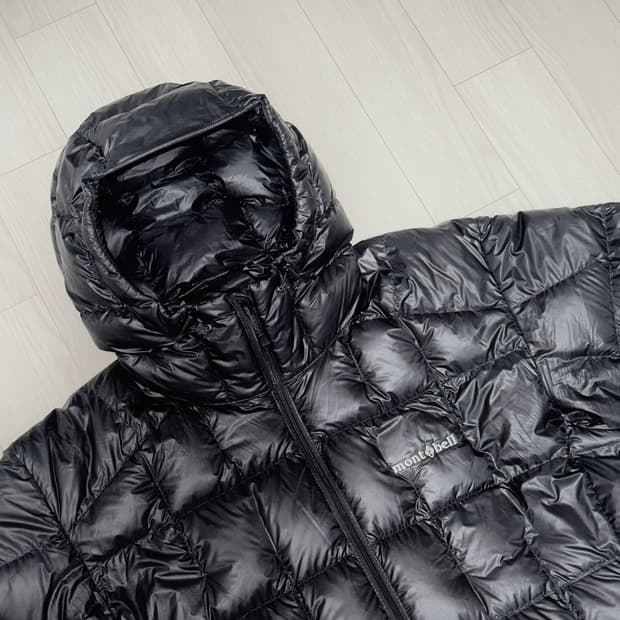 몽벨 플라즈마 1000 알파인 다운 파카 블랙 XL
