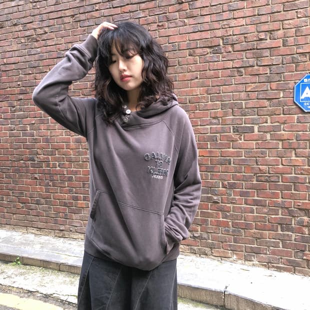 CK 3 button hoodie