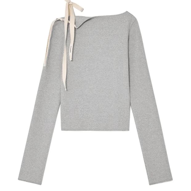 [S] 글로니 루이사 롱 슬리브 그레이