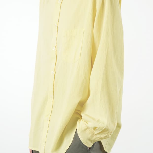 [2] 이얼즈어고 헴프 코튼 포이카 셔츠 치즈 yrs