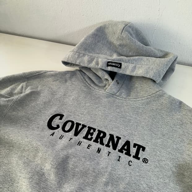 S 95 커버낫 그레이 빅로고 후드티