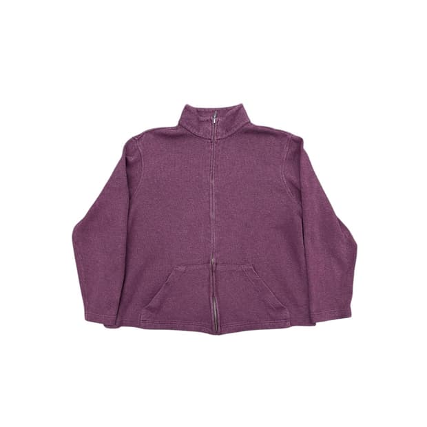 엘엘빈 라벤더 니트집업