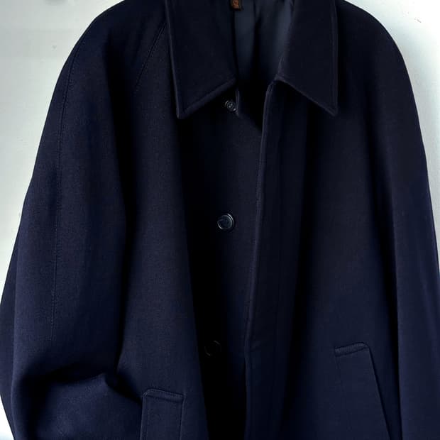 Wool melton soutien collar coat