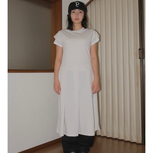Pesto PINTUCK DRESS DOVE 페스토 핀턱 원피스 치마