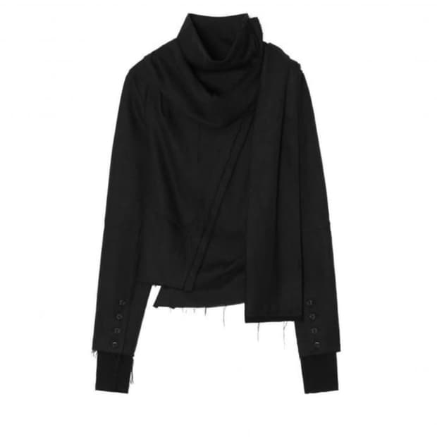 (구매) 하르테올뎀 Asym Scarf Jacket [BK Linen]