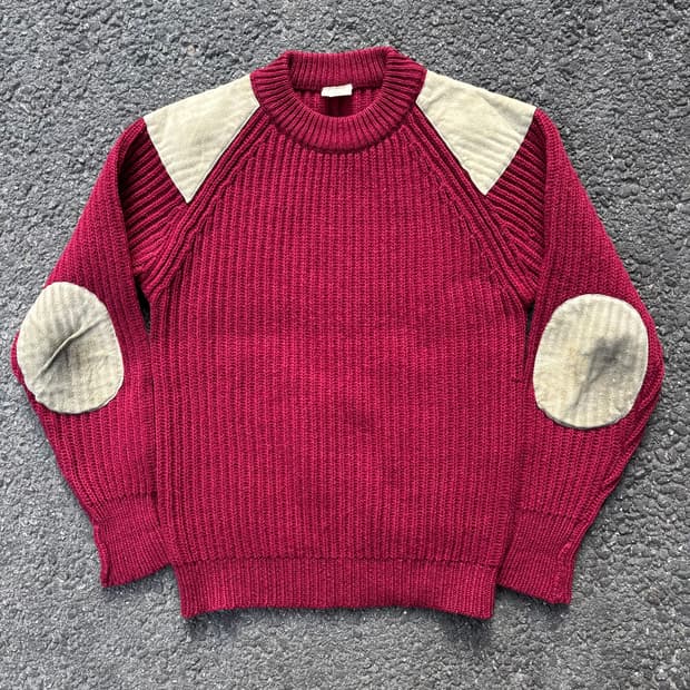 빈티지 헌팅 스웨터