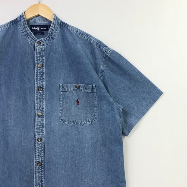 XL 폴로 데님 셔츠