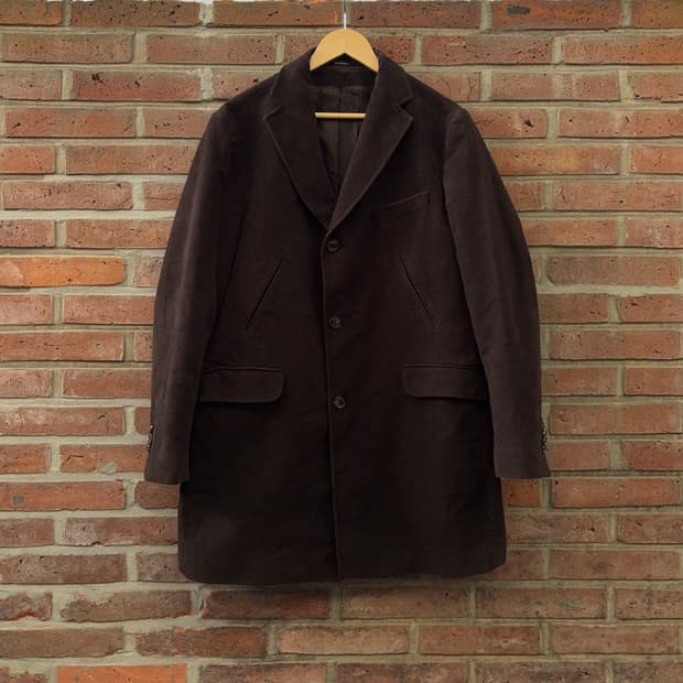 마시모두띠 Massimo Dutti 엑스트라 파인 코튼 싱글 코트