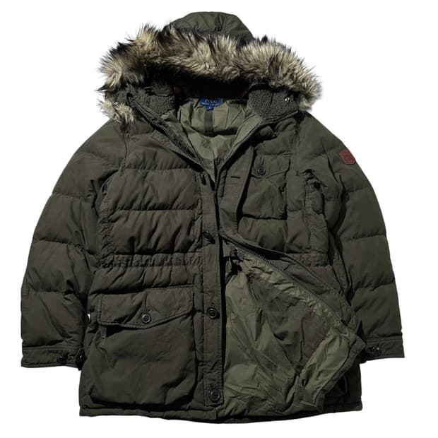 폴로 랄프로렌 포 퍼 트림 덕다운 패딩 파카