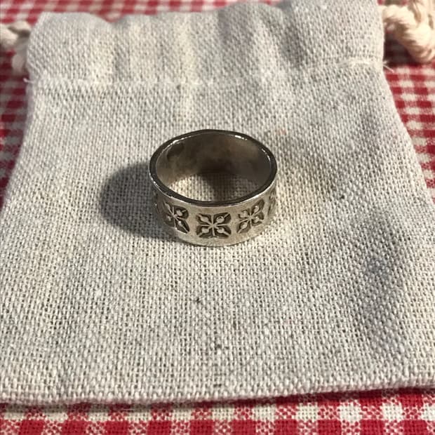 카렌실버 925 나바호 바이브 볼드 링