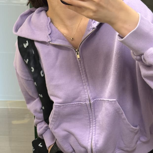 더일마 퍼플 후드집업