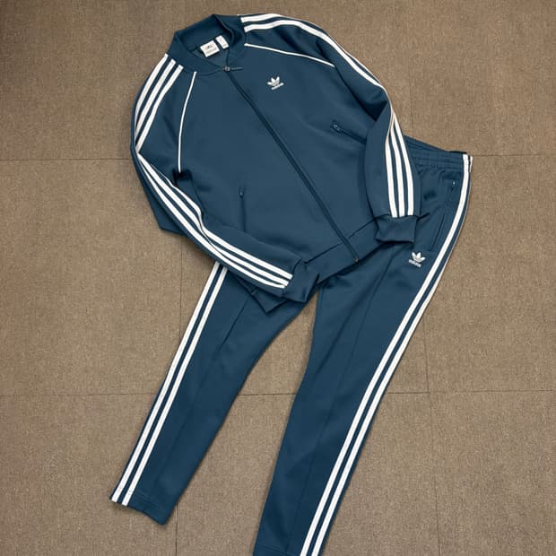 adidas 아디다스 오리지널 우먼스 슈퍼스타 트랙 져지 셋업 s