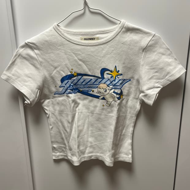 프린팅 크롭 티