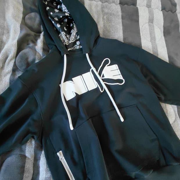 나이키 반다나 패턴 후드티 L