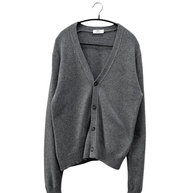 MNG 남성 울캐시미어 가디건 그레이