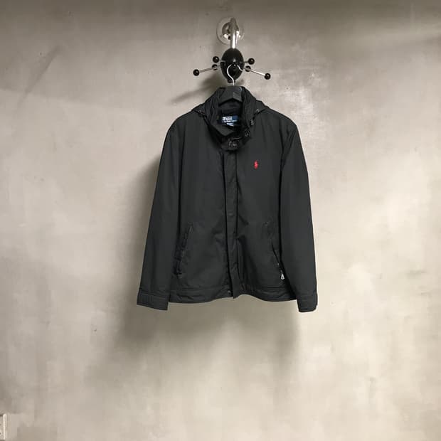 폴로 랄프로렌 기모 페리 자켓 블랙 M