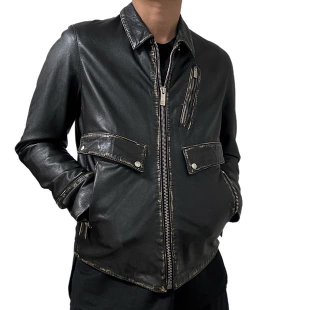 The Kooples 소가죽 레더 자켓