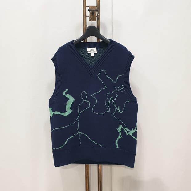 )COS 남성 니트조끼 L