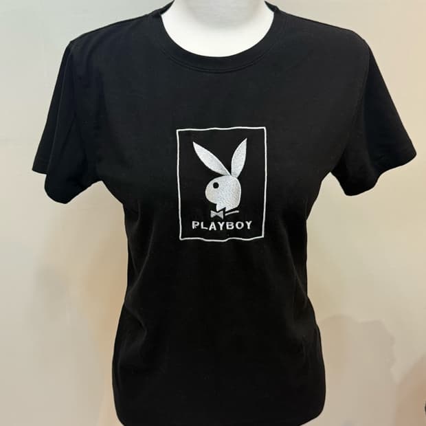 플레이보이 로고 반팔티
