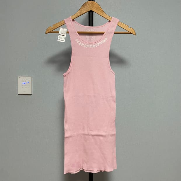 [L] 크롬하츠 러브유 스크립트 탱크탑 핑크