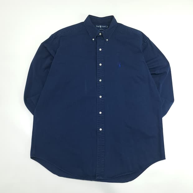 Co907 XL 폴로 랄프로렌 네이비 긴팔 셔츠 남방