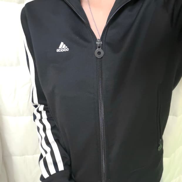 딱붙핏 슬림핏 아디다스 져지 블랙