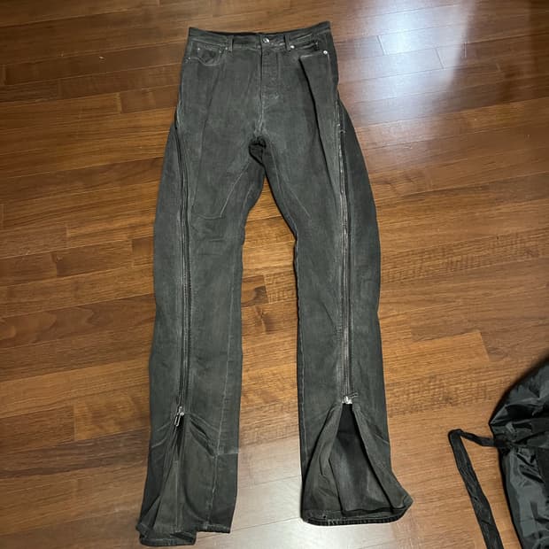 릭오웬스 볼란바나나컷 데님 다크더스트 31사이즈