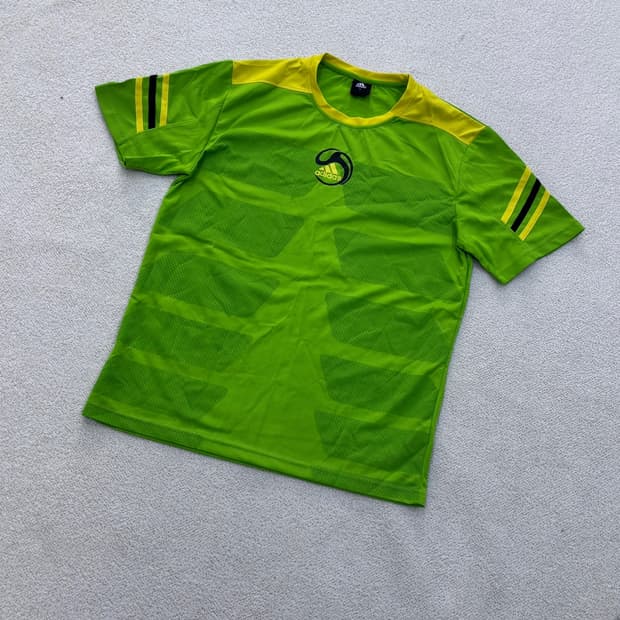 XL 아디다스 남성 그린 반팔 티셔츠 0423E