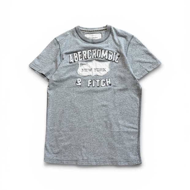아베크롬비 패치로고 반소매 티셔츠