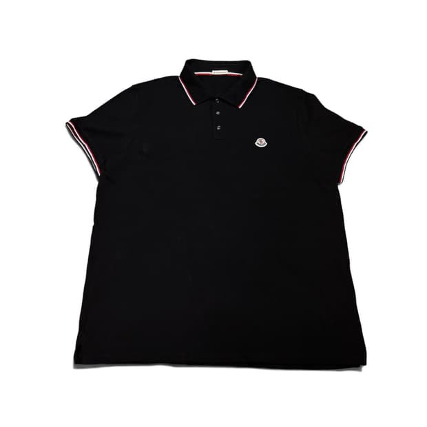 XL 몽클레어 블랙 로고 PK 폴로 반팔 카라티