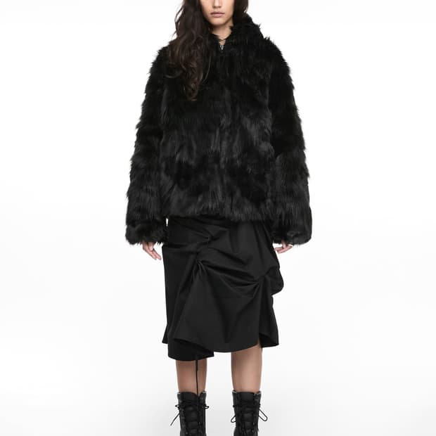 나체 리버시블 퍼자켓 새상품 사이즈0