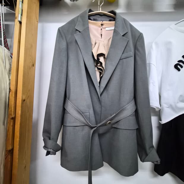 쉬즈미스 스판 벨티드 자켓