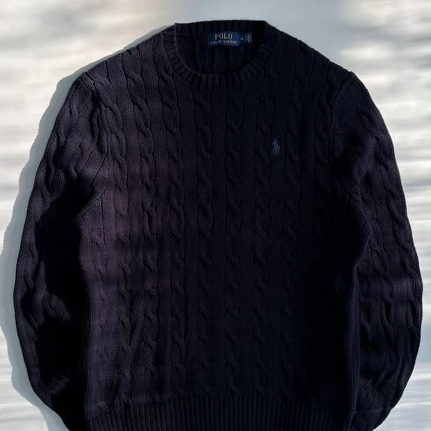 [M] 폴로 랄프로렌 케이블 코튼 니트 스웨터