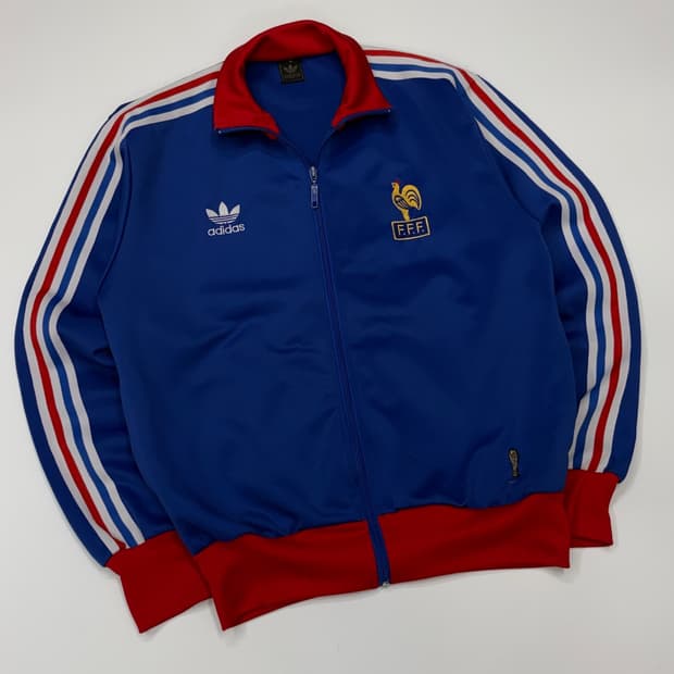 Adidas 아디다스 오리지널스 빈티지 프랑스 축구국가대표팀 트랙탑 져지