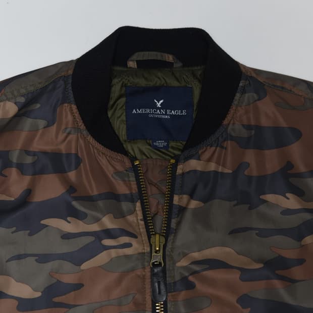 아메리칸 이글 카모 항공점퍼 S