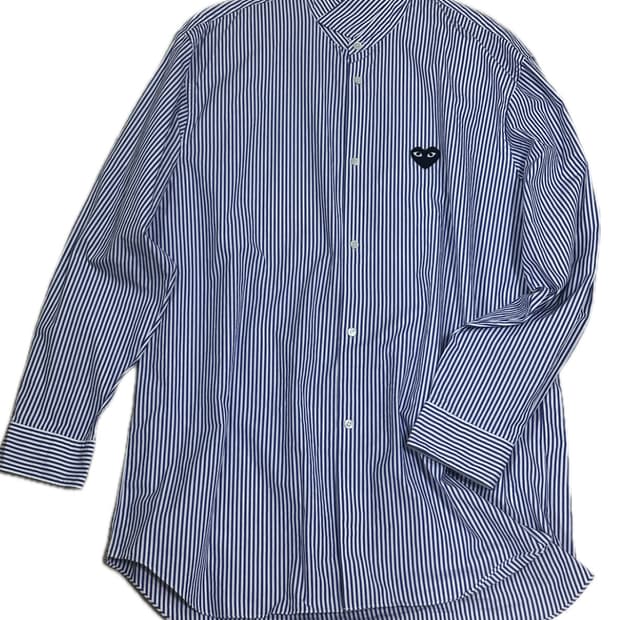꼼데가르송 play 스트라이프 셔츠 XXL