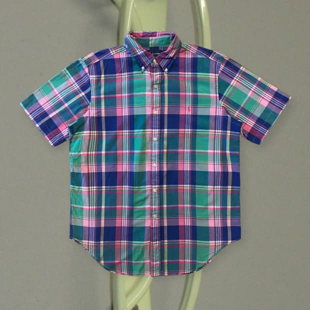 폴로랄프로렌 체크 반팔 셔츠 (Man XL) AA0483