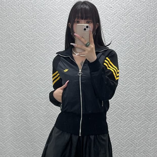 아디다스 올드스쿨 레트로 더블 윈터 바람막이 져지 집업 S C13319