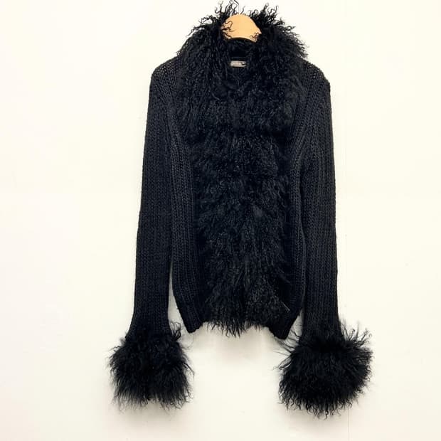 2000s 존갈리아노 램 퍼 가디건 