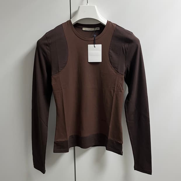 [XS,S,M]팔로마울 Sombrita 롱 슬리브리스 탑/브라운