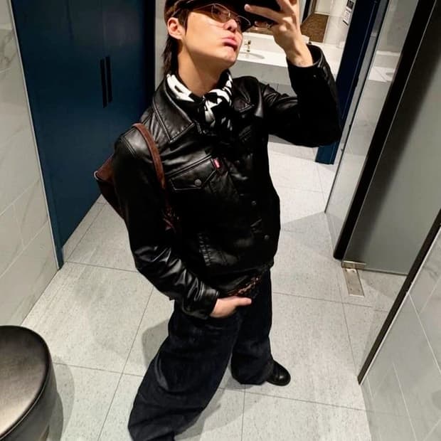 [M] 리바이스 레더 트러커 자켓 새상품