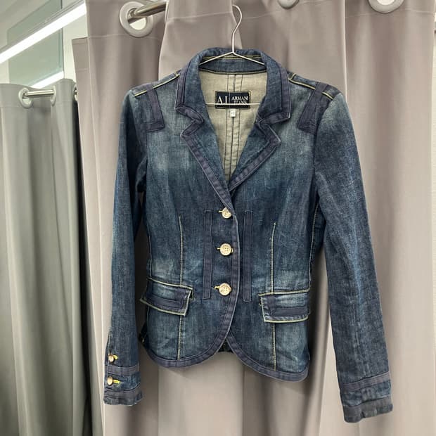 알마니진 데님 블레이져