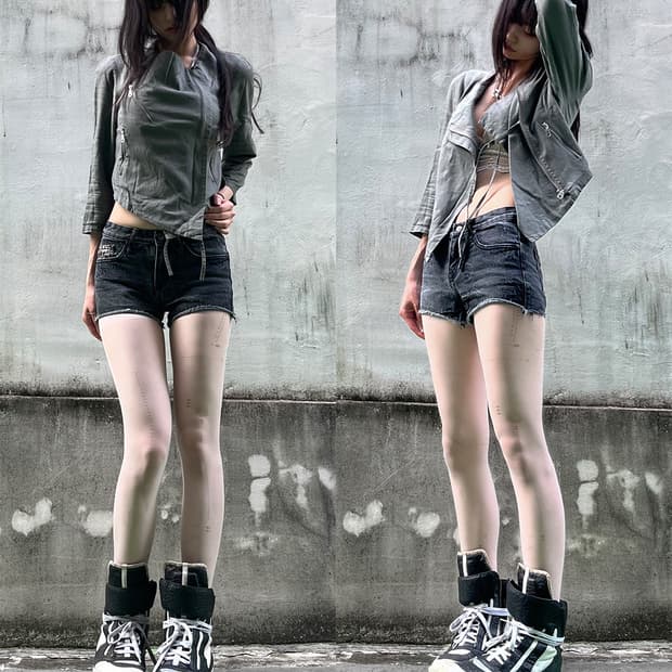 Archive Linen Asymmetrical Zip Jacket